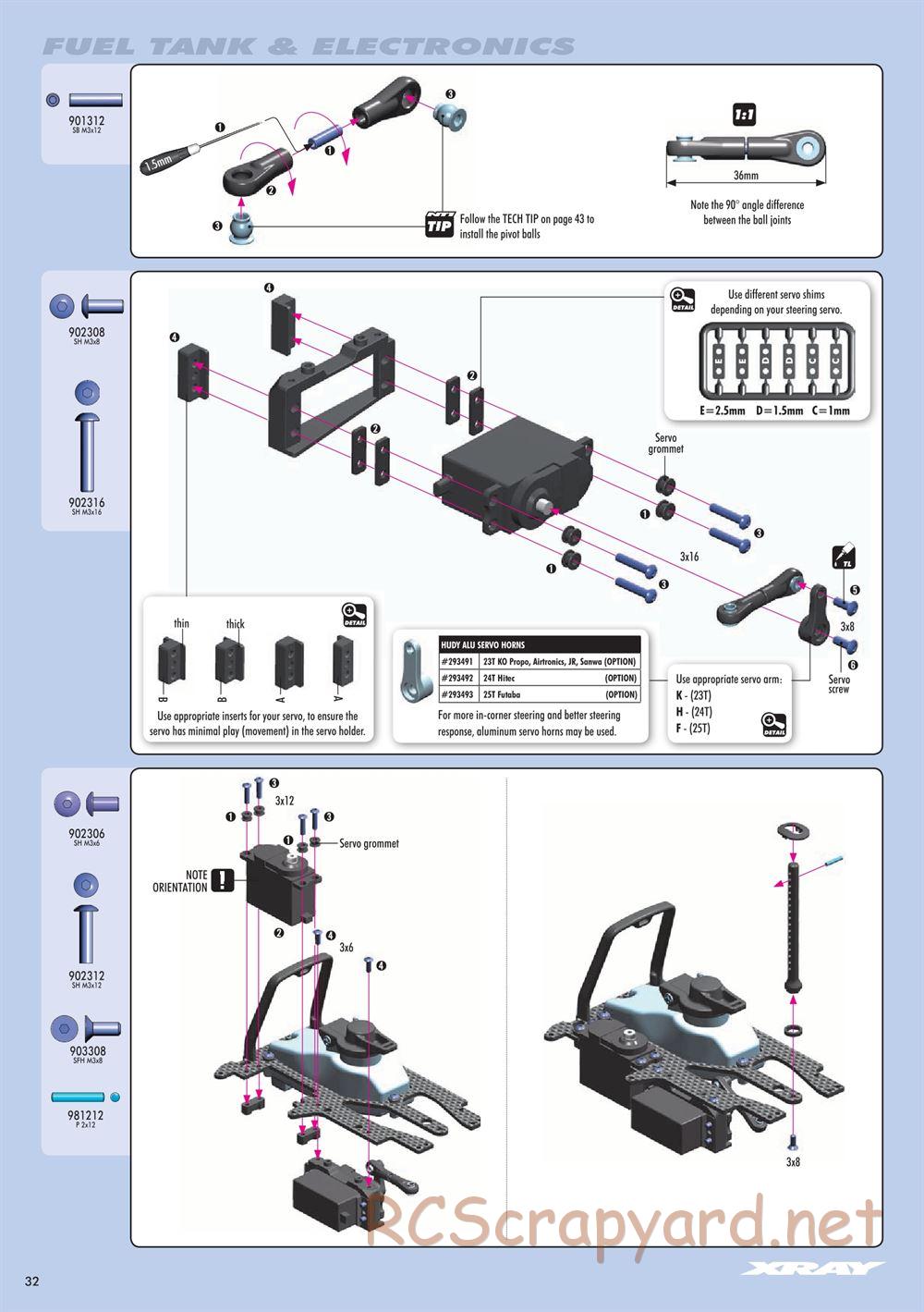 Xray - NT1 2015 Specs (NT1'15) - Manual - Page 32