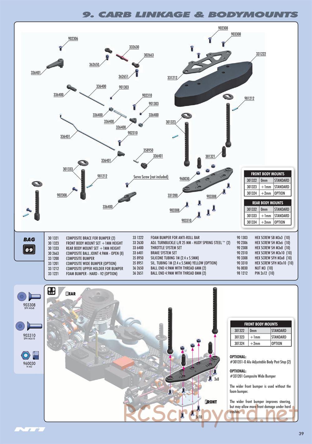 Xray - NT1 2015 Specs (NT1'15) - Manual - Page 39