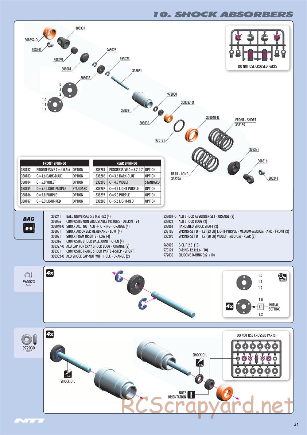 Xray - NT1 2015 Specs (NT1'15) - Manual - Page 41