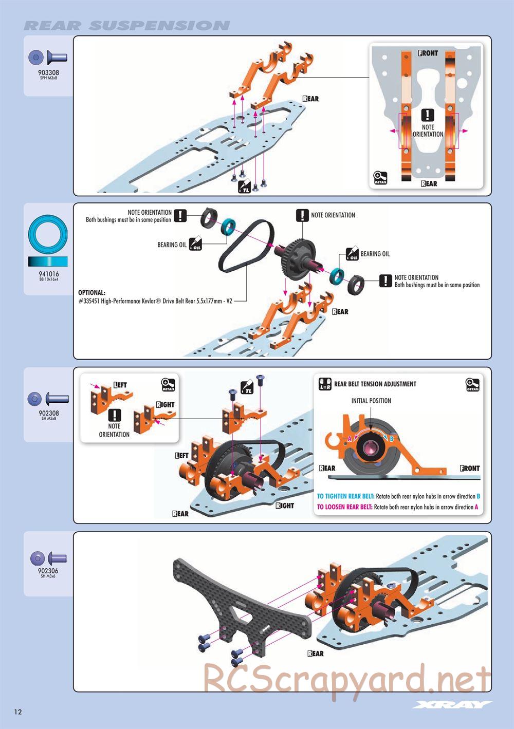 Xray - NT1 2016 Specs (NT1'16) - Manual - Page 12