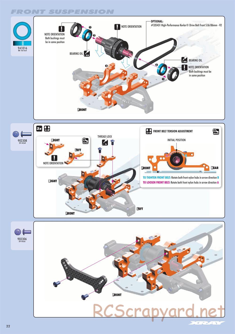 Xray - NT1 2016 Specs (NT1'16) - Manual - Page 22