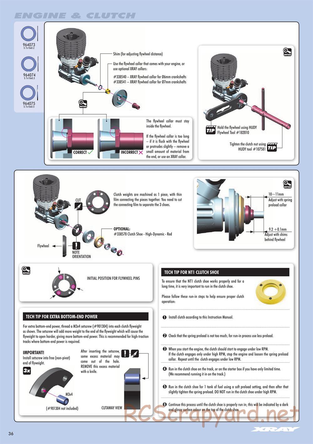 Xray - NT1 2016 Specs (NT1'16) - Manual - Page 36