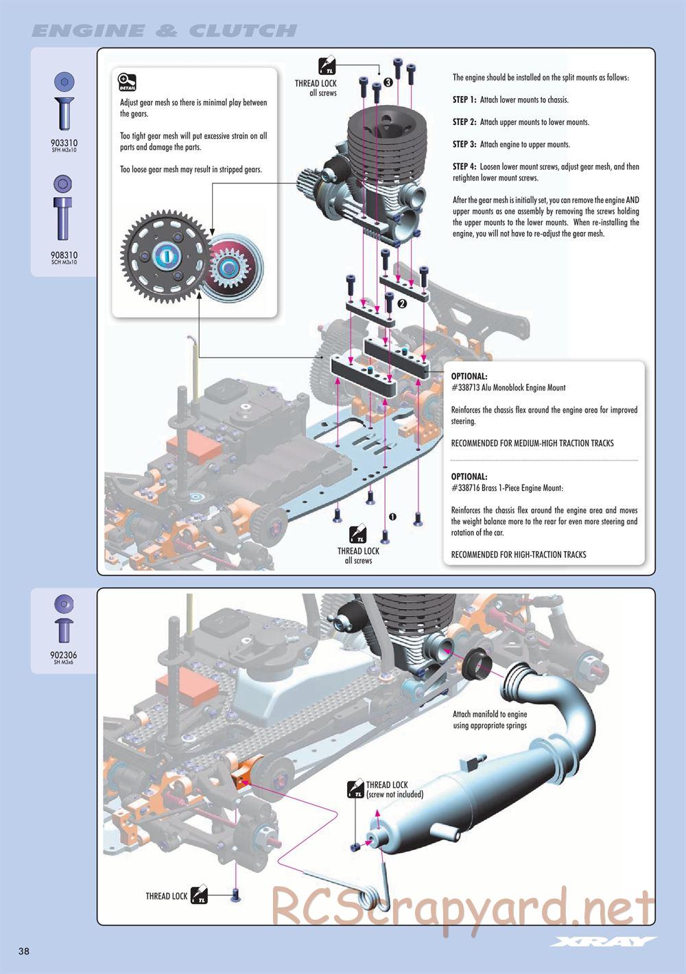 Xray - NT1 2016 Specs (NT1'16) - Manual - Page 38