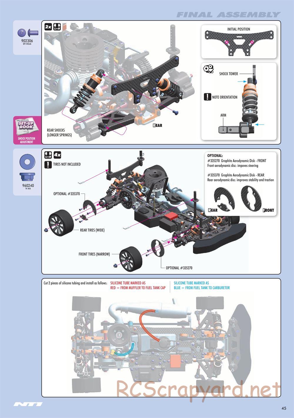 Xray - NT1 2016 Specs (NT1'16) - Manual - Page 45