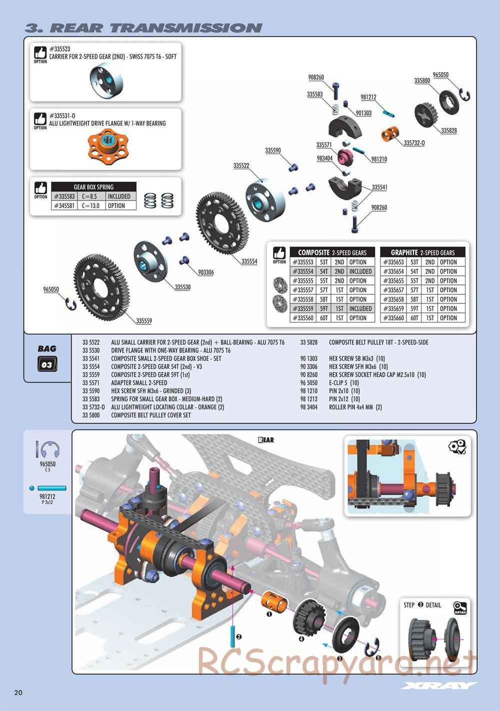 Xray - NT1 2017 Specs (NT1'17) - Manual - Page 20