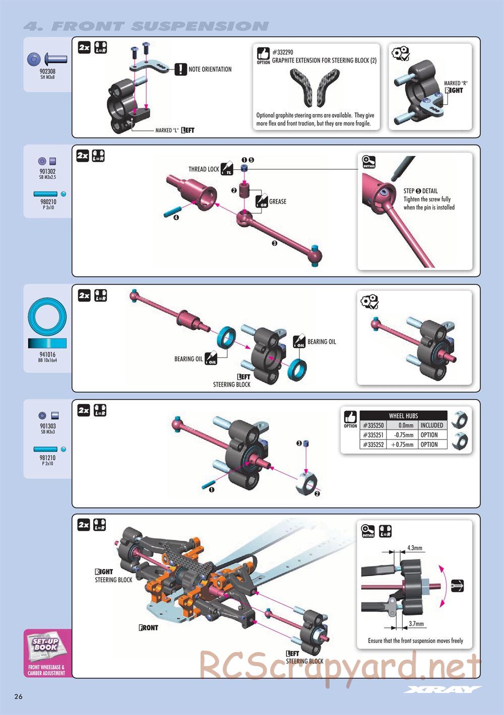 Xray - NT1 2017 Specs (NT1'17) - Manual - Page 26