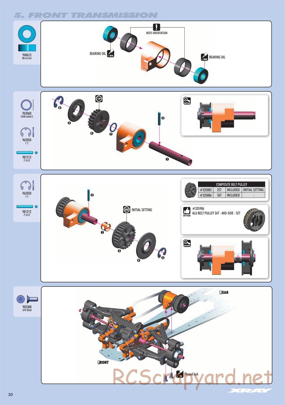Xray - NT1 2017 Specs (NT1'17) - Manual - Page 30