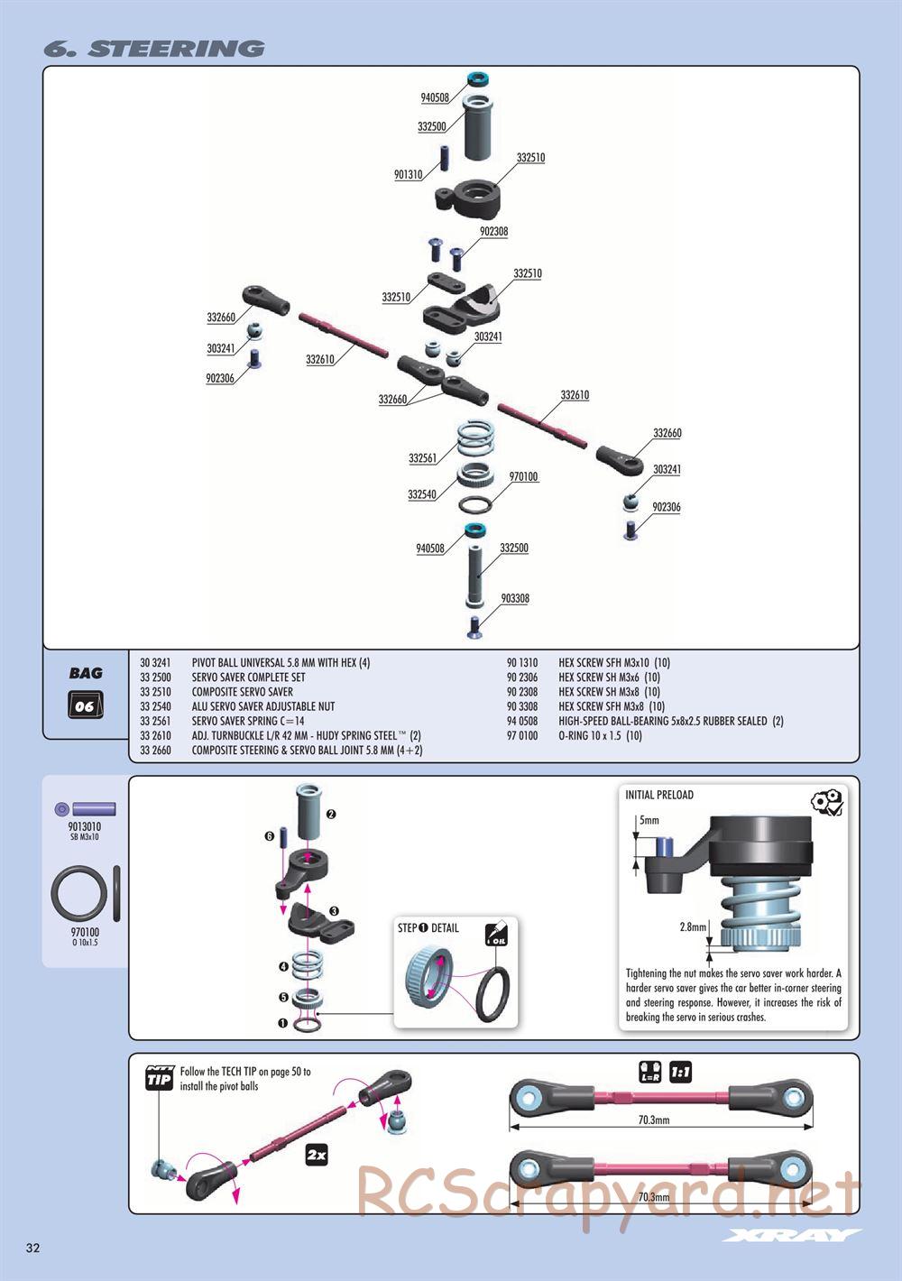 Xray - NT1 2017 Specs (NT1'17) - Manual - Page 32