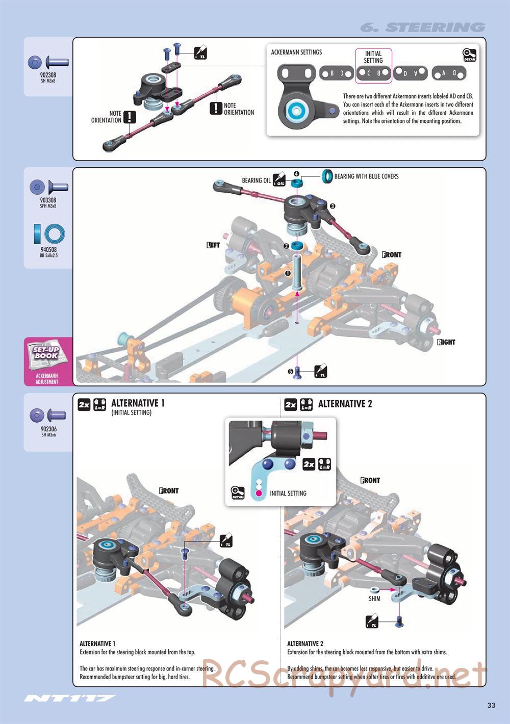 Xray - NT1 2017 Specs (NT1'17) - Manual - Page 33