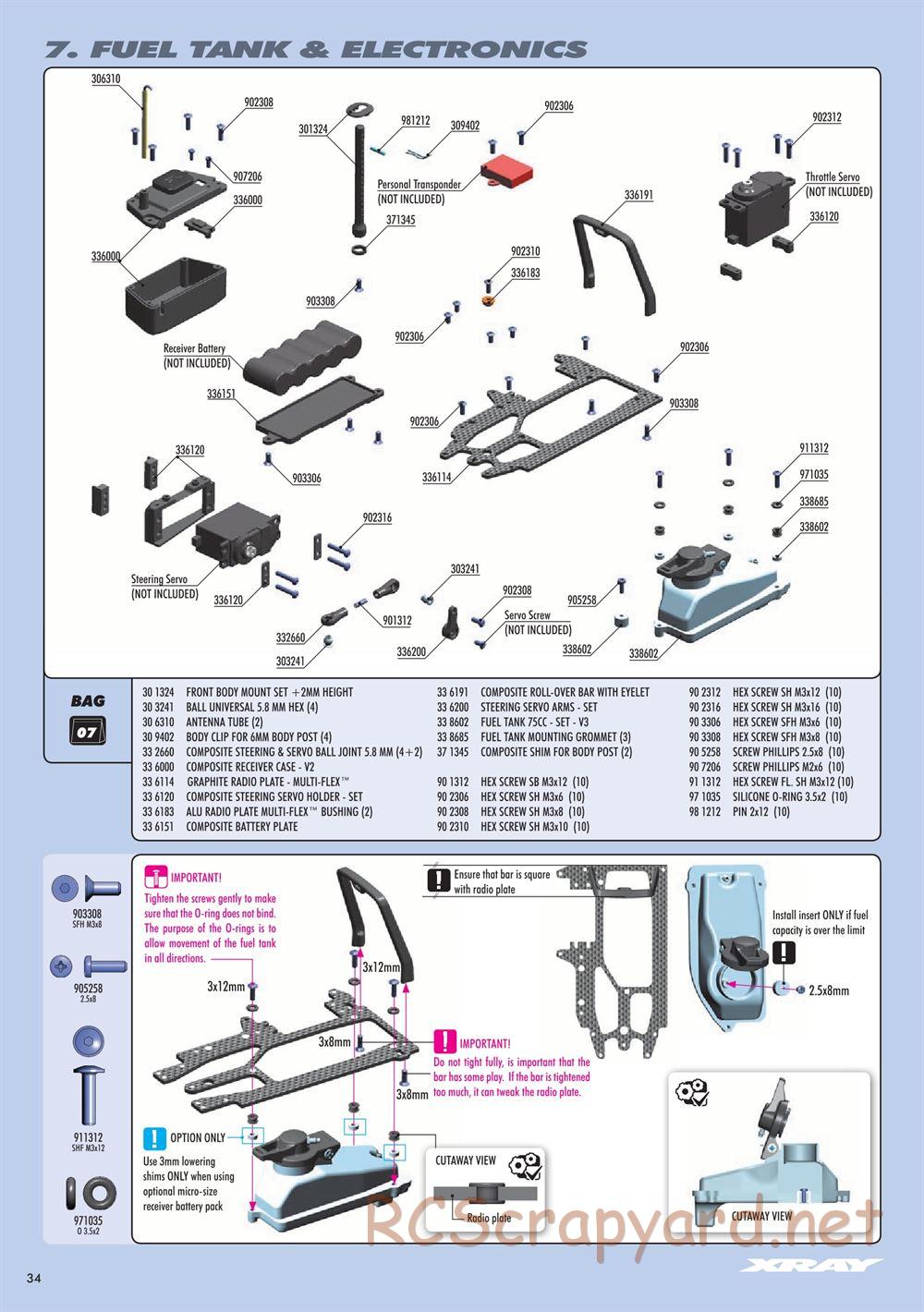 Xray - NT1 2017 Specs (NT1'17) - Manual - Page 34