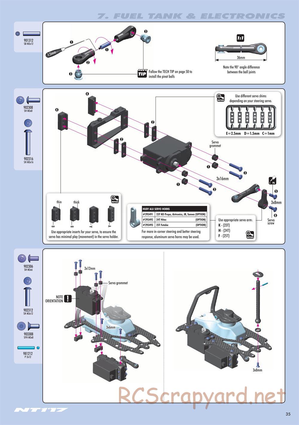 Xray - NT1 2017 Specs (NT1'17) - Manual - Page 35