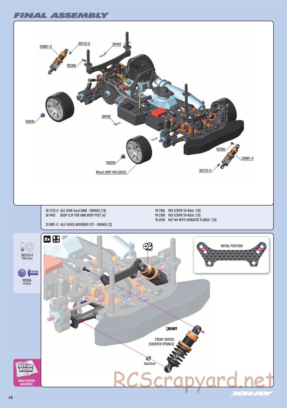 Xray - NT1 2017 Specs (NT1'17) - Manual - Page 48
