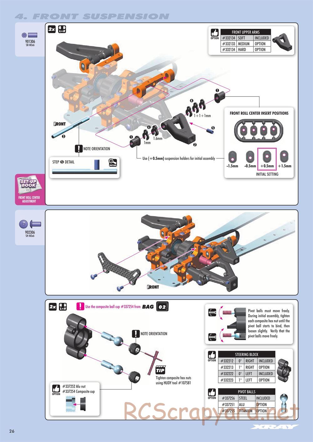Xray - NT1 2018 Specs (NT1'18) - Manual - Page 26