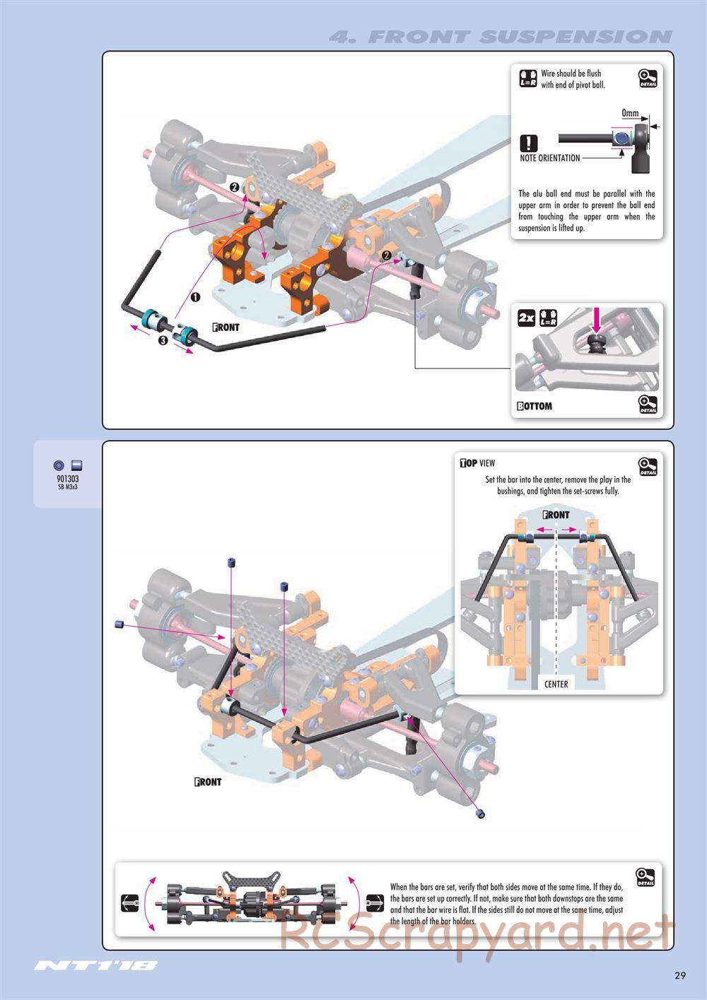 Xray - NT1 2018 Specs (NT1'18) - Manual - Page 29