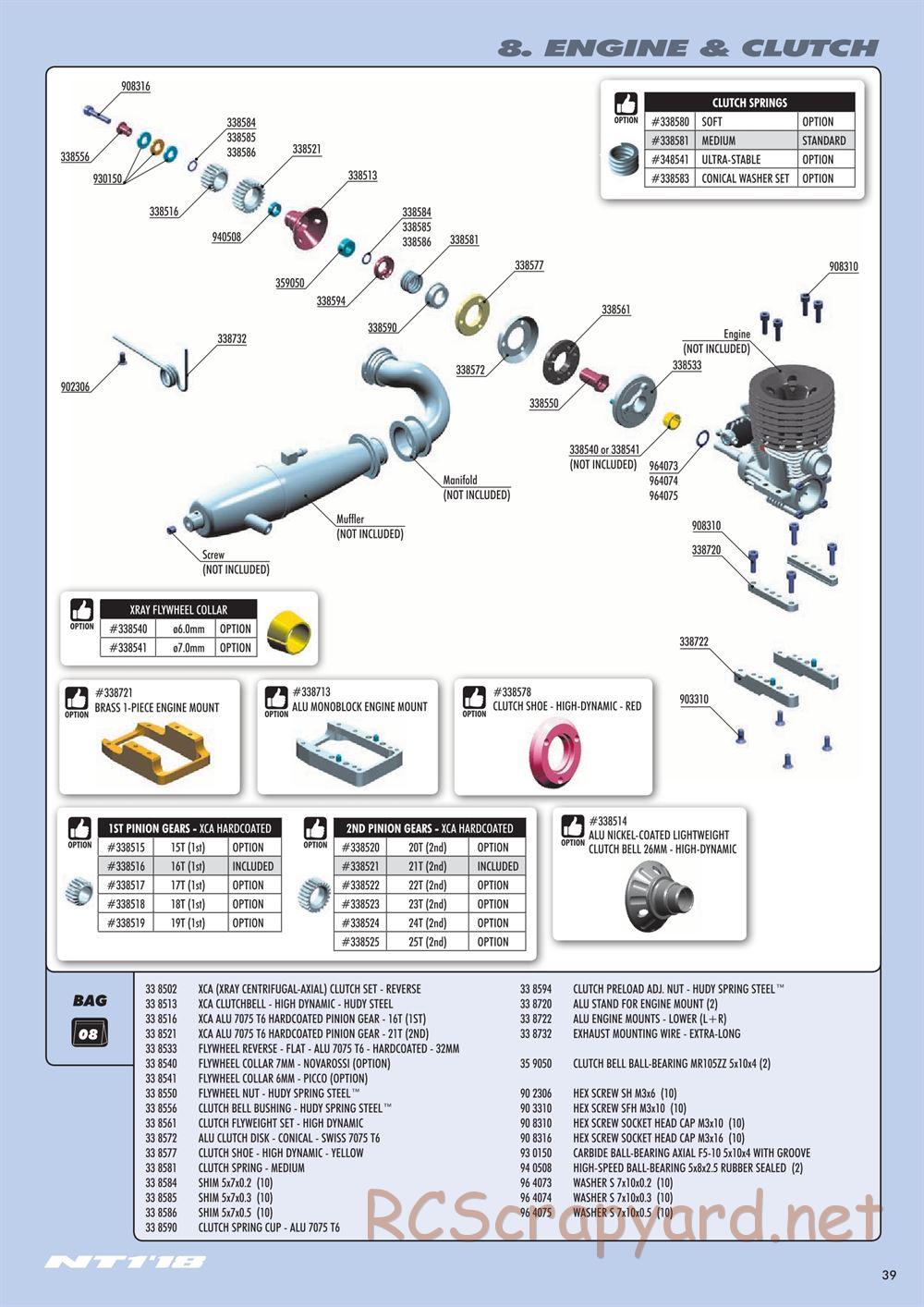 Xray - NT1 2018 Specs (NT1'18) - Manual - Page 39
