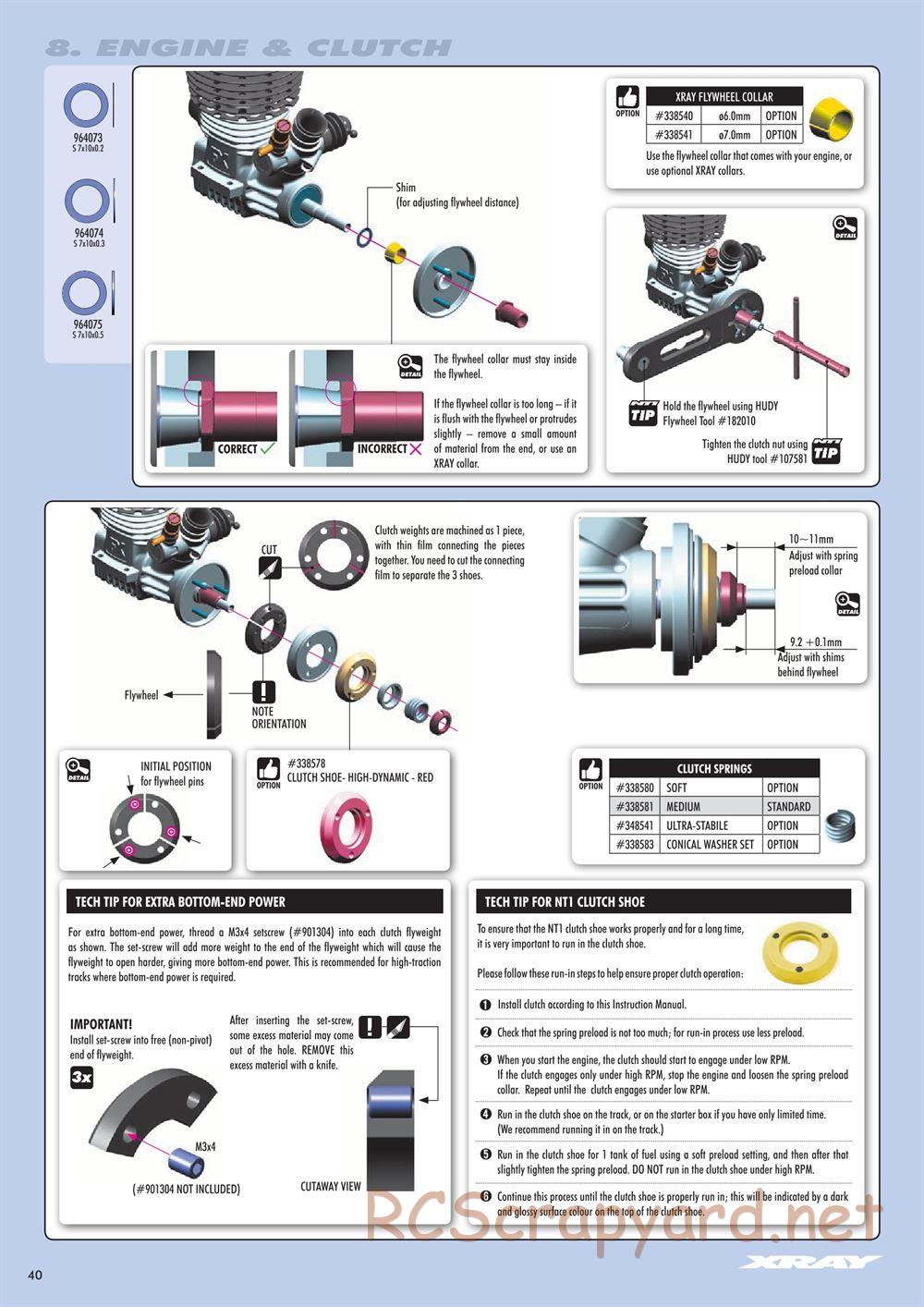Xray - NT1 2018 Specs (NT1'18) - Manual - Page 40