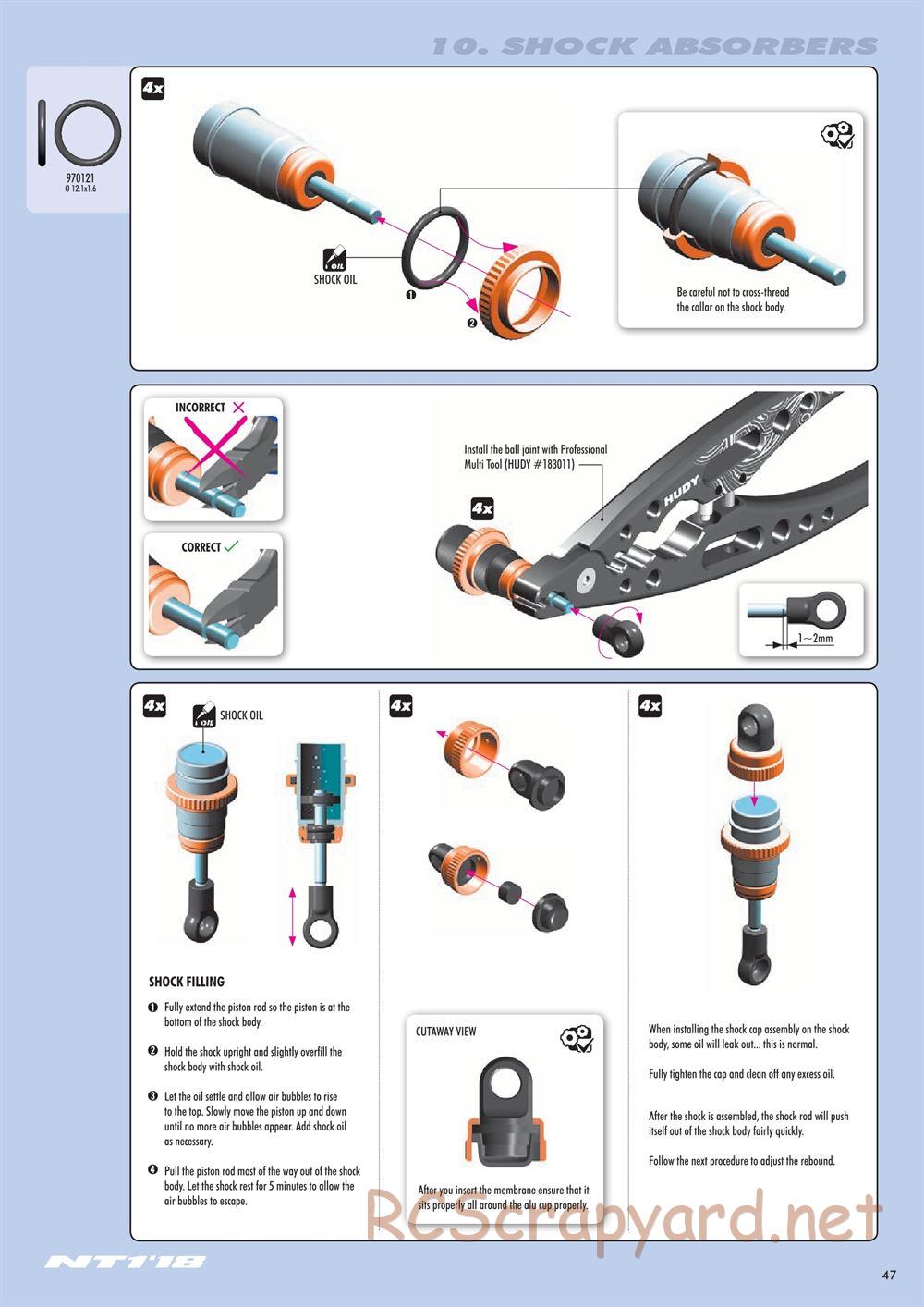 Xray - NT1 2018 Specs (NT1'18) - Manual - Page 47