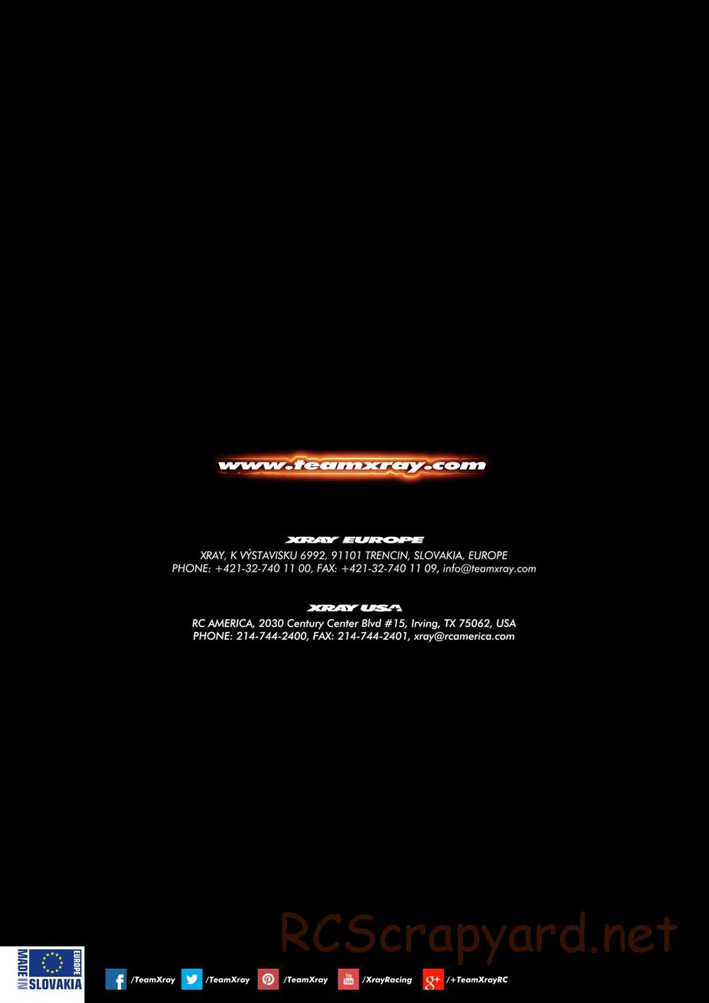 Xray - NT1 2018 Specs (NT1'18) - Manual - Page 52