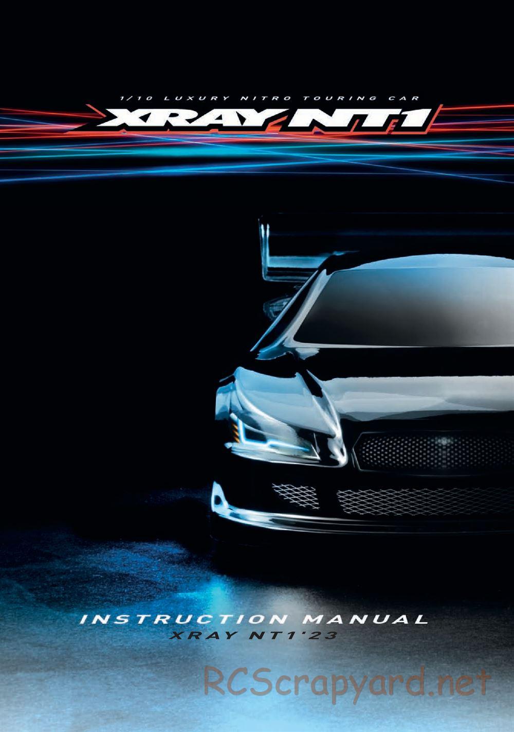 Xray - NT1 2023 Specs (NT1'23) - Manual - Page 1