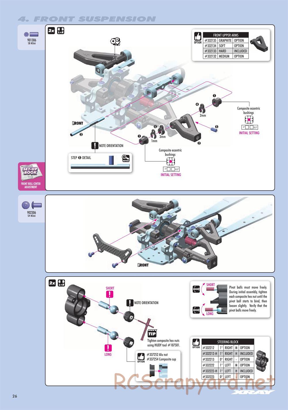 Xray - NT1 2023 Specs (NT1'23) - Manual - Page 26