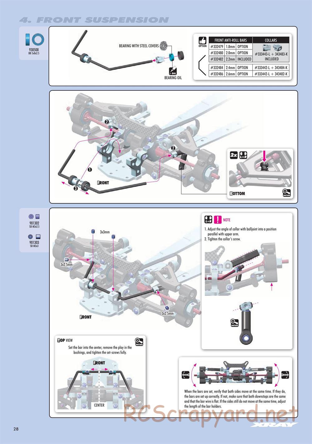 Xray - NT1 2023 Specs (NT1'23) - Manual - Page 28