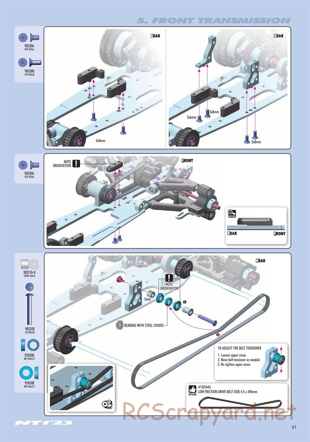 Xray - NT1 2023 Specs (NT1'23) - Manual - Page 31