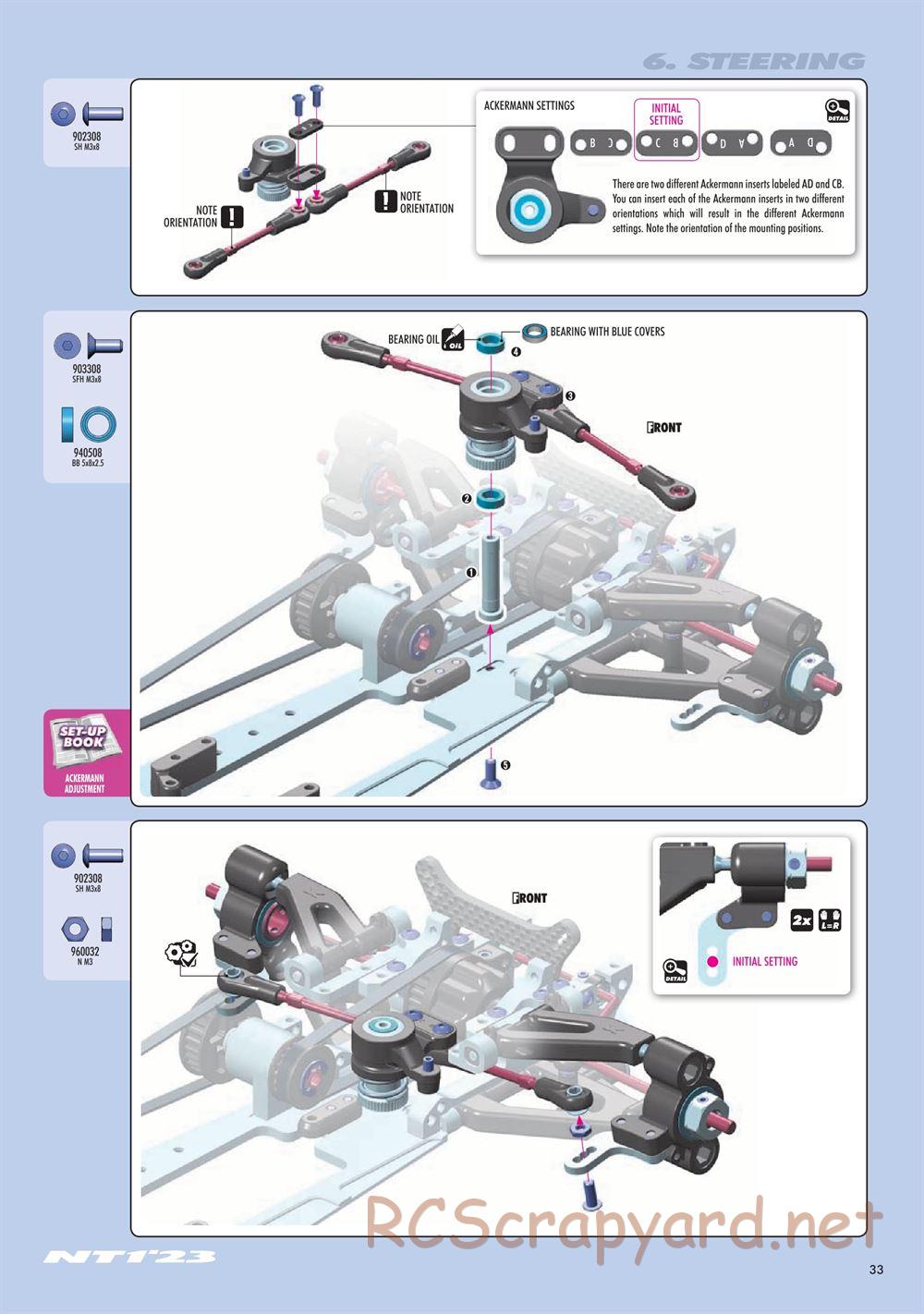 Xray - NT1 2023 Specs (NT1'23) - Manual - Page 33
