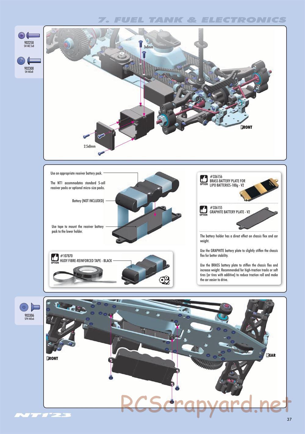 Xray - NT1 2023 Specs (NT1'23) - Manual - Page 37