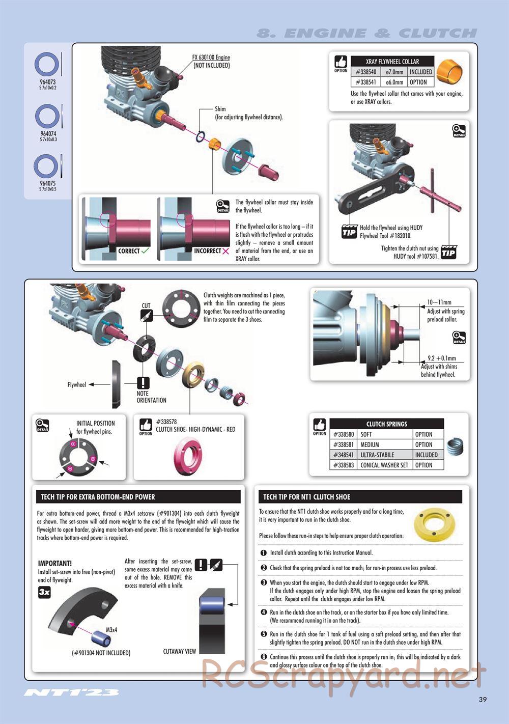 Xray - NT1 2023 Specs (NT1'23) - Manual - Page 39