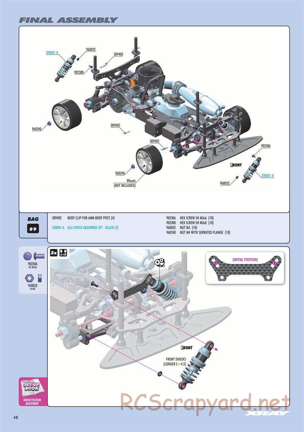 Xray - NT1 2023 Specs (NT1'23) - Manual - Page 48