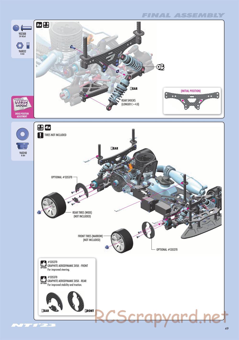 Xray - NT1 2023 Specs (NT1'23) - Manual - Page 49