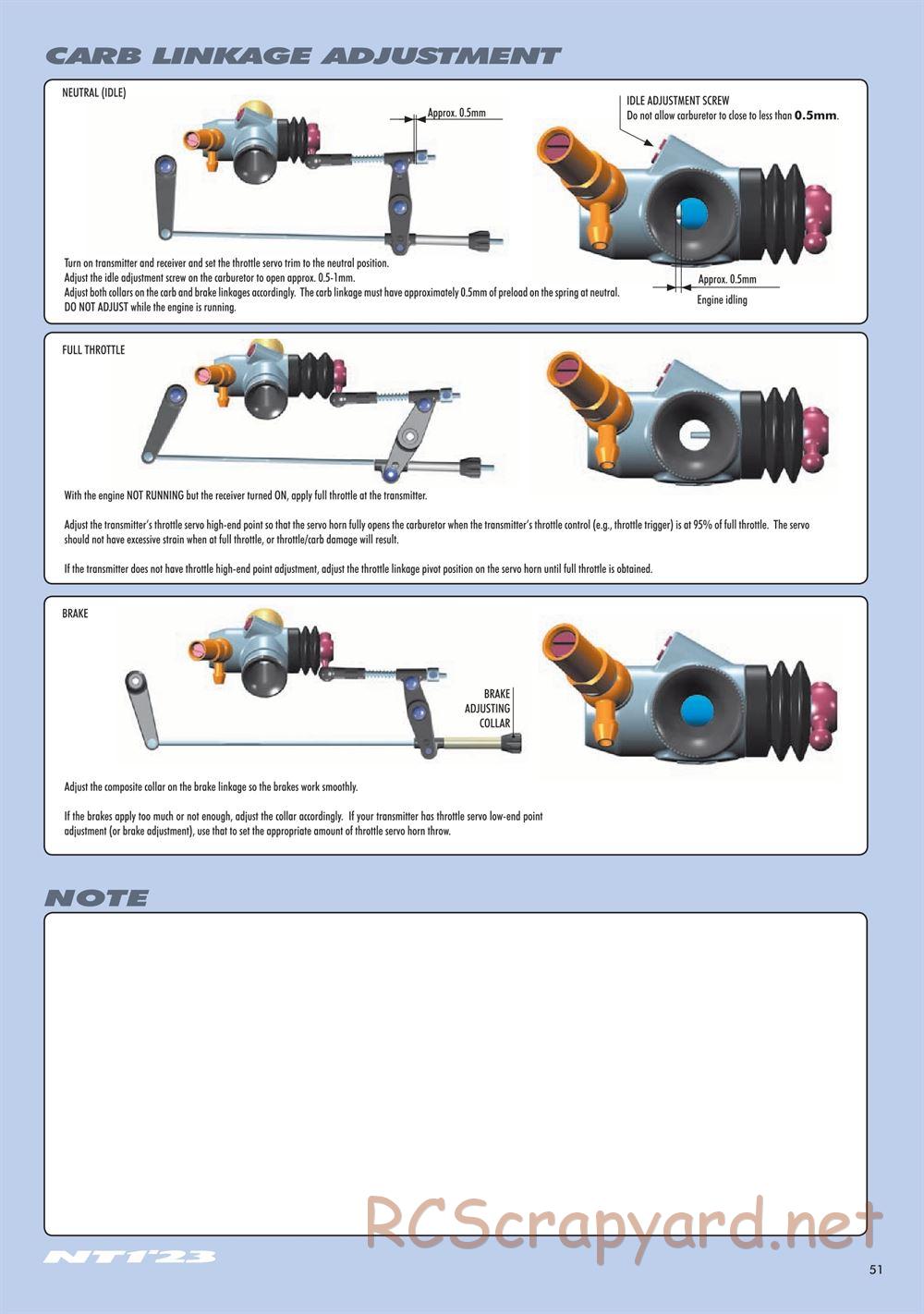 Xray - NT1 2023 Specs (NT1'23) - Manual - Page 51