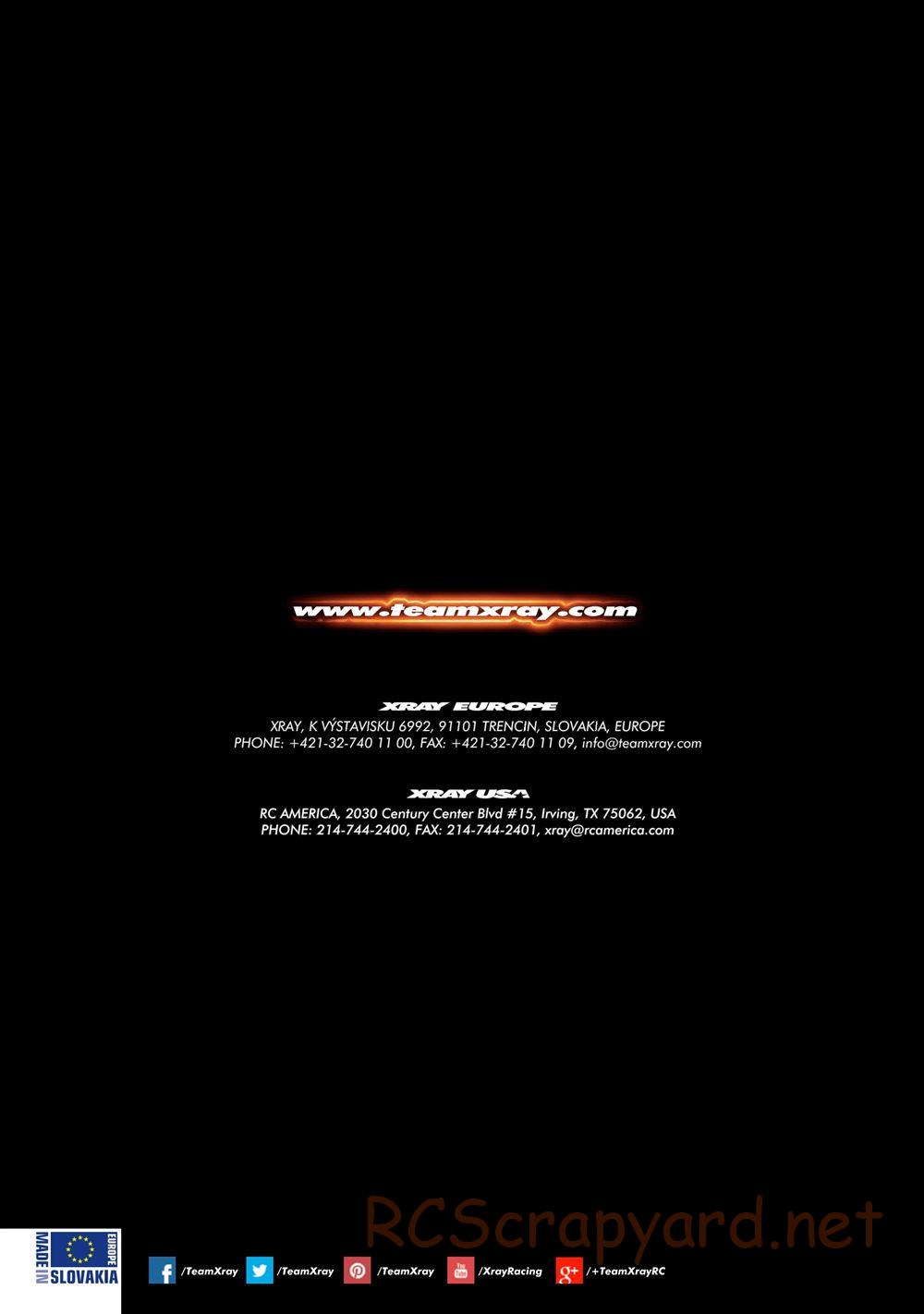 Xray - NT1 2023 Specs (NT1'23) - Manual - Page 52