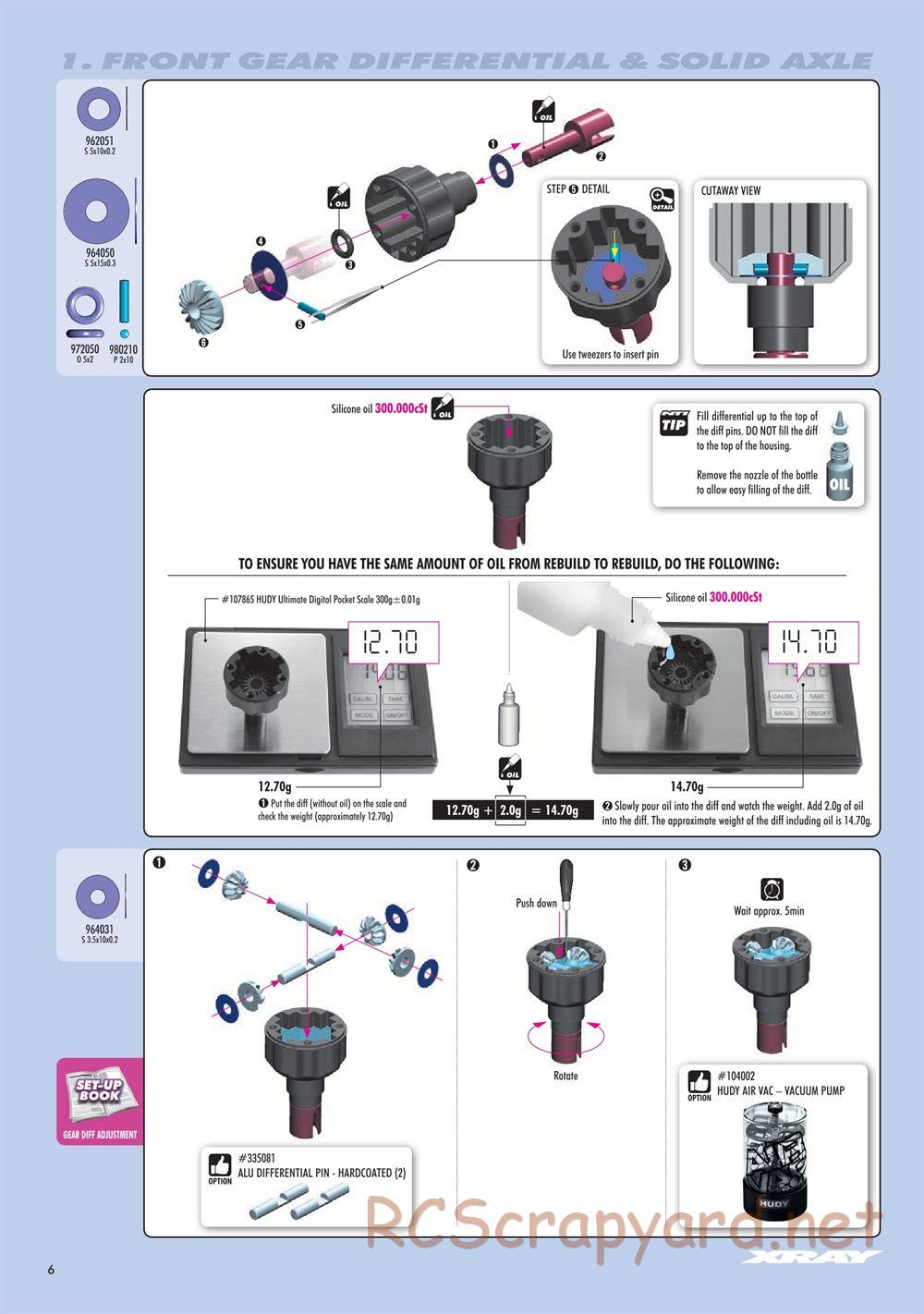 Xray - NT1.3 (2020) - Manual - Page 6