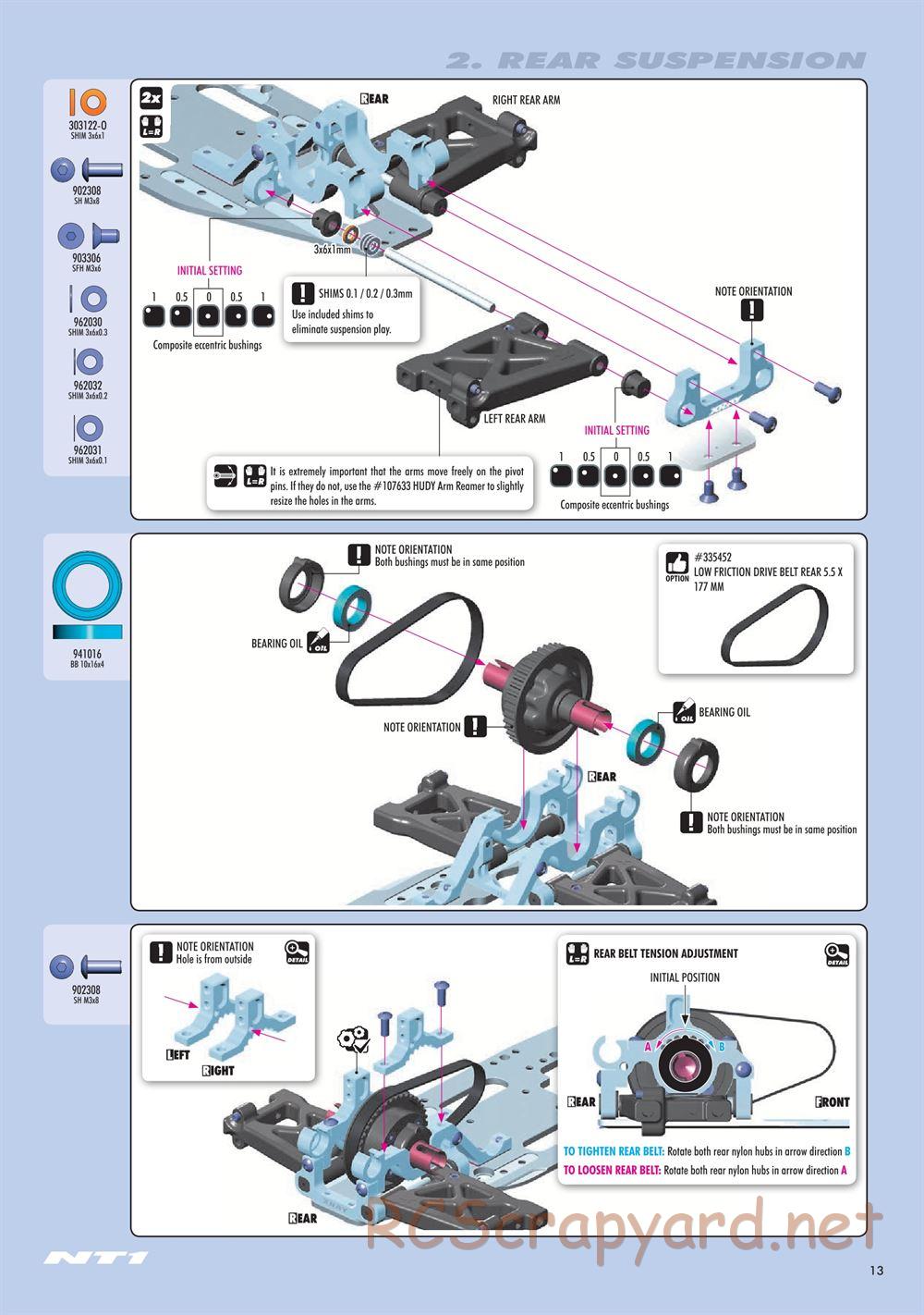 Xray - NT1.3 (2020) - Manual - Page 13