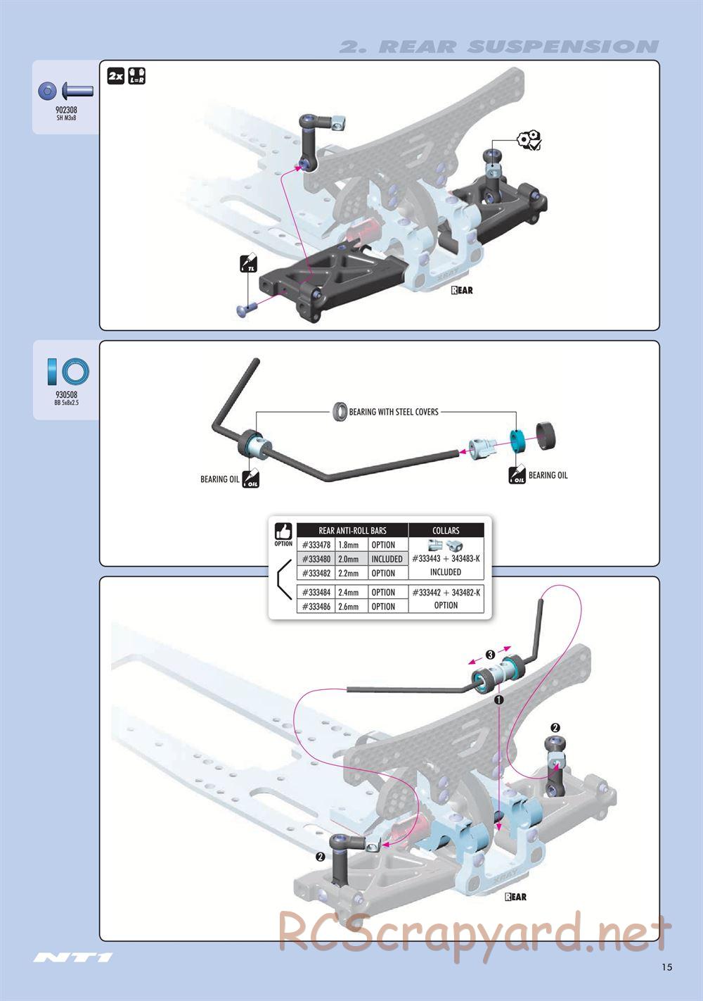Xray - NT1.3 (2020) - Manual - Page 15