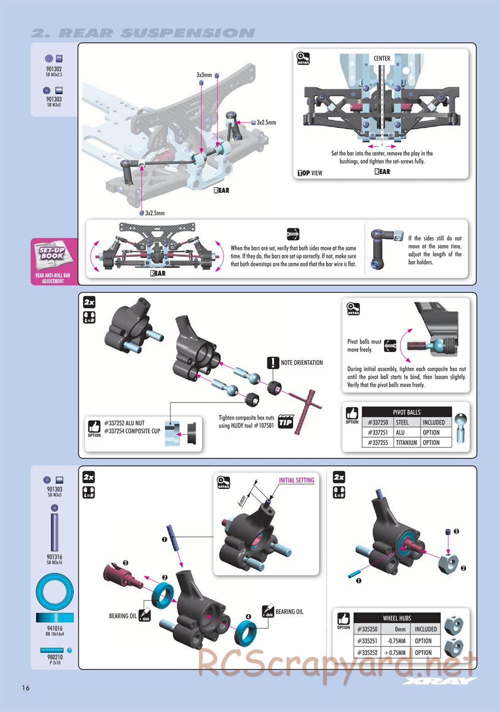Xray - NT1.3 (2020) - Manual - Page 16