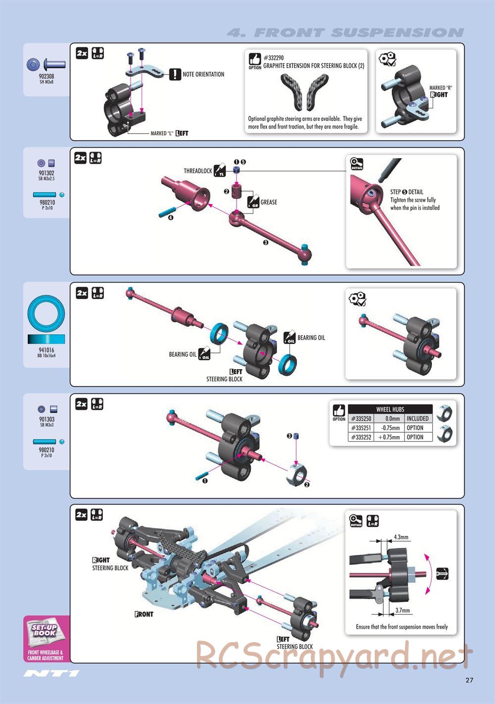 Xray - NT1.3 (2020) - Manual - Page 27
