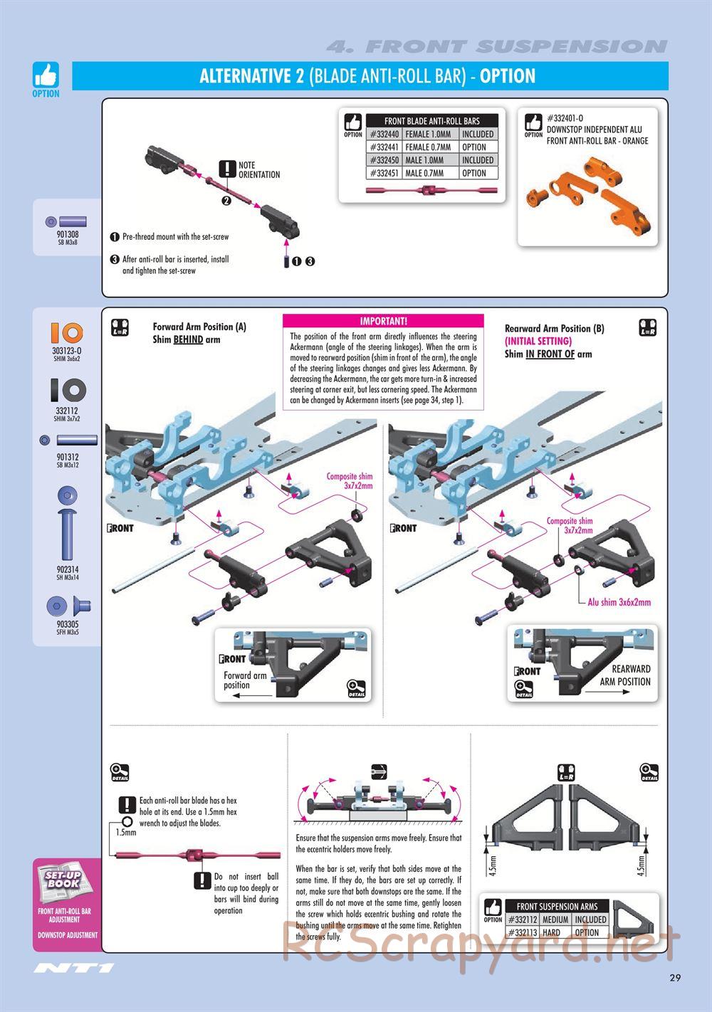 Xray - NT1.3 (2020) - Manual - Page 29