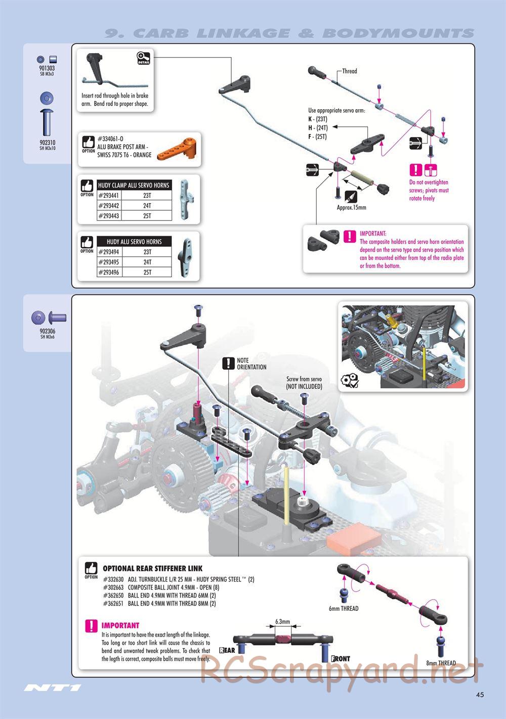Xray - NT1.3 (2020) - Manual - Page 45