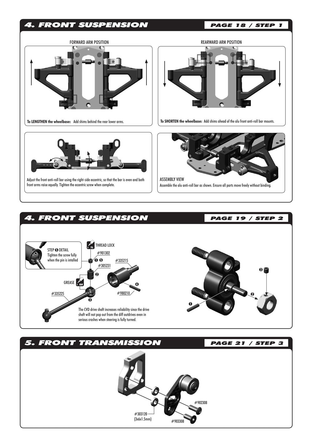 Xray - NT1 2010 Specs (NT1'10) WC LE - Supplementary Manual - Page 4