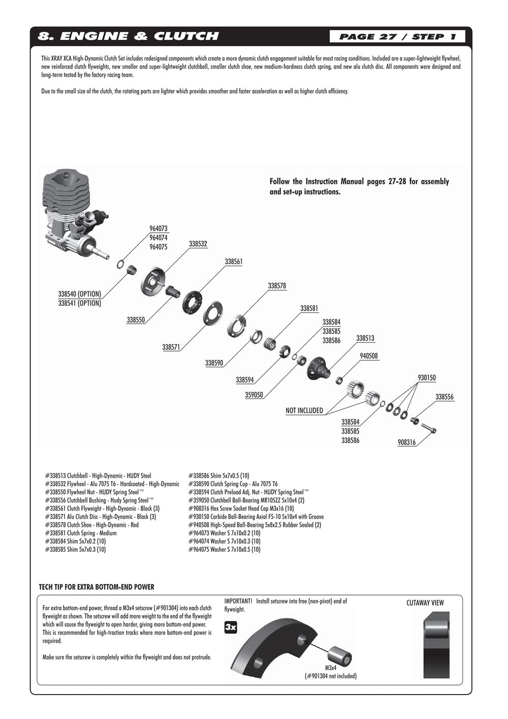 Xray - NT1 2010 Specs (NT1'10) WC LE - Supplementary Manual - Page 5