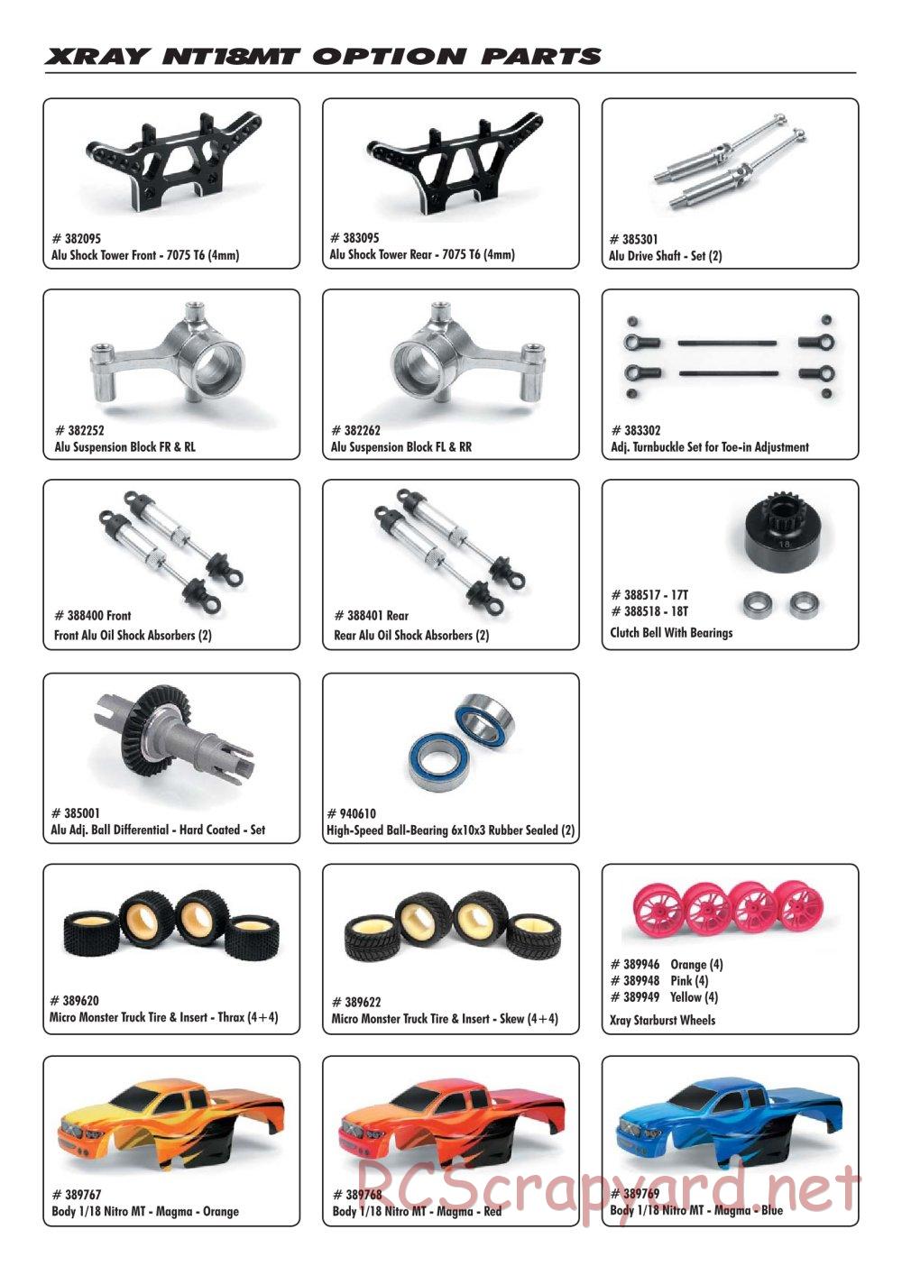 Xray - NT18MT - Manual - Page 4