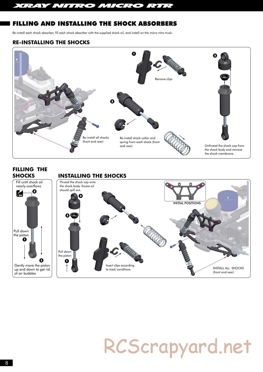 Xray - NT18MT RTR - Manual - Page 8