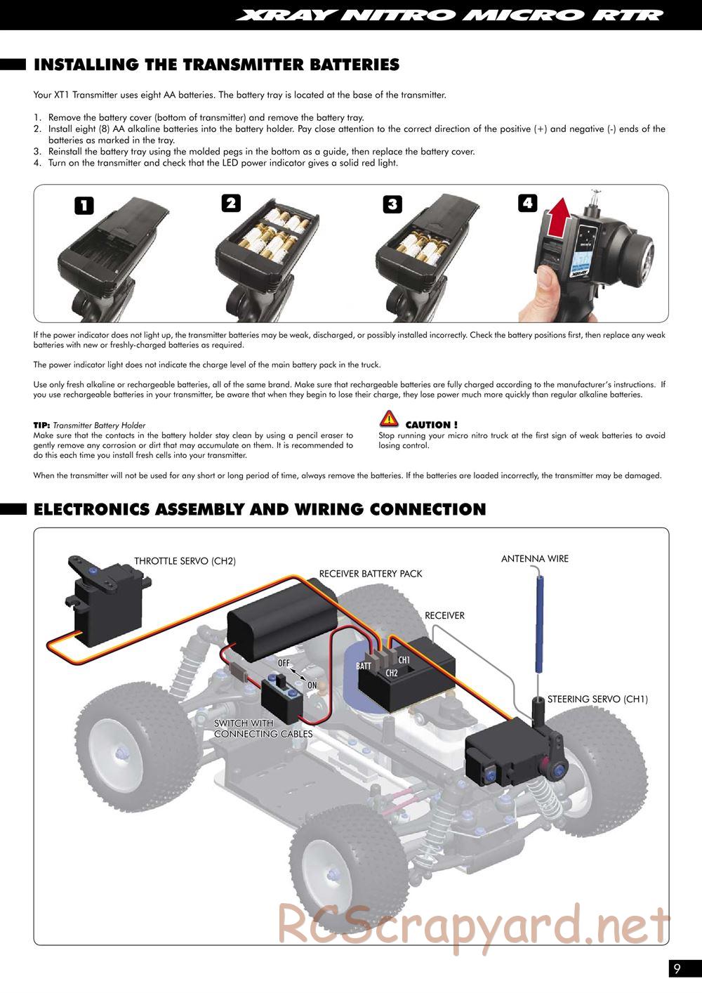 Xray - NT18MT RTR - Manual - Page 9