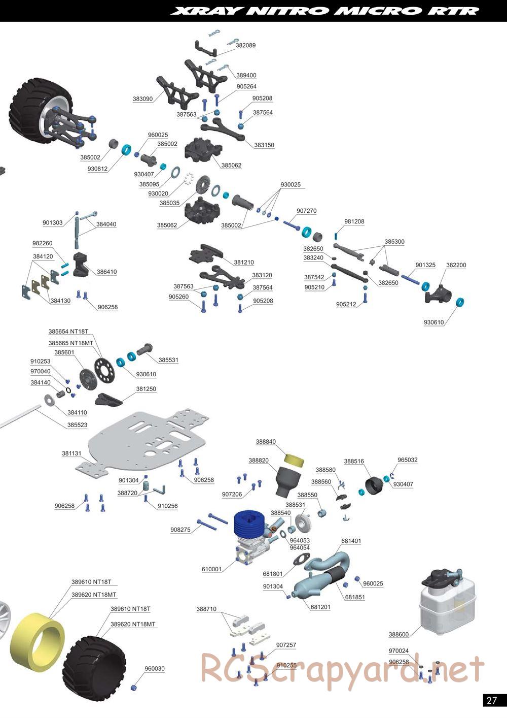 Xray - NT18MT RTR - Manual - Page 27