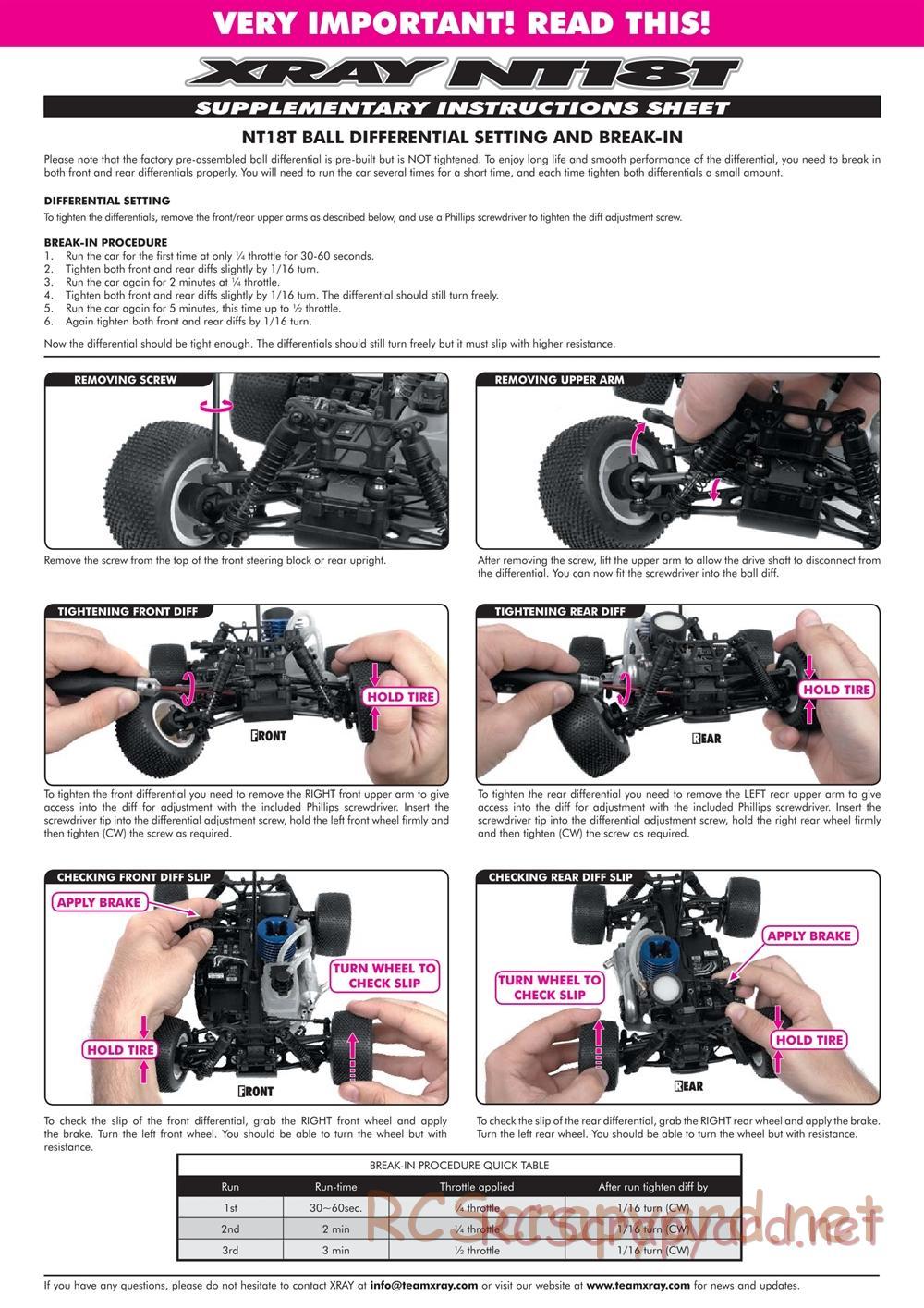Xray - NT18T - Manual - Page 49