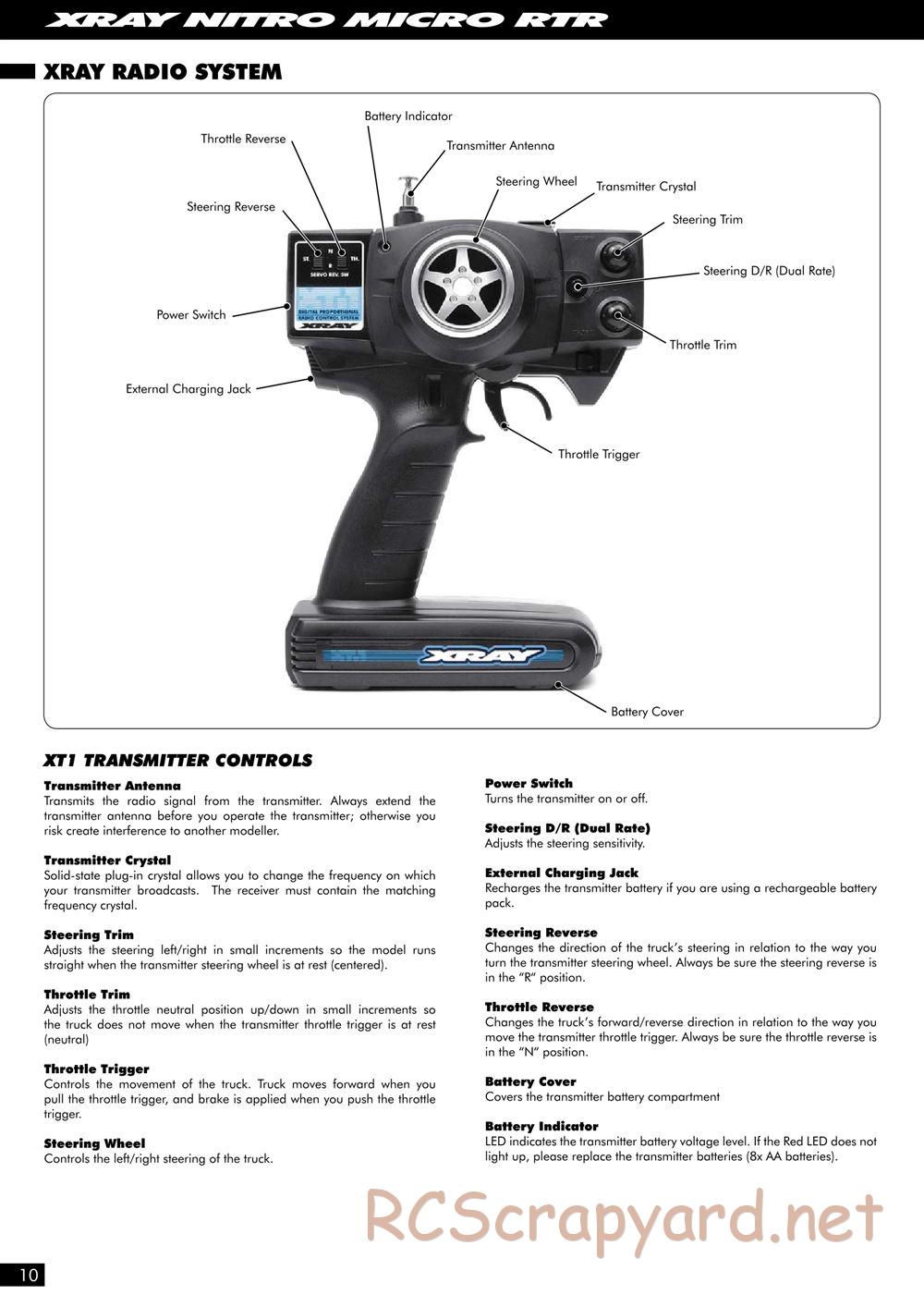 Xray - NT18T - Manual - Page 10