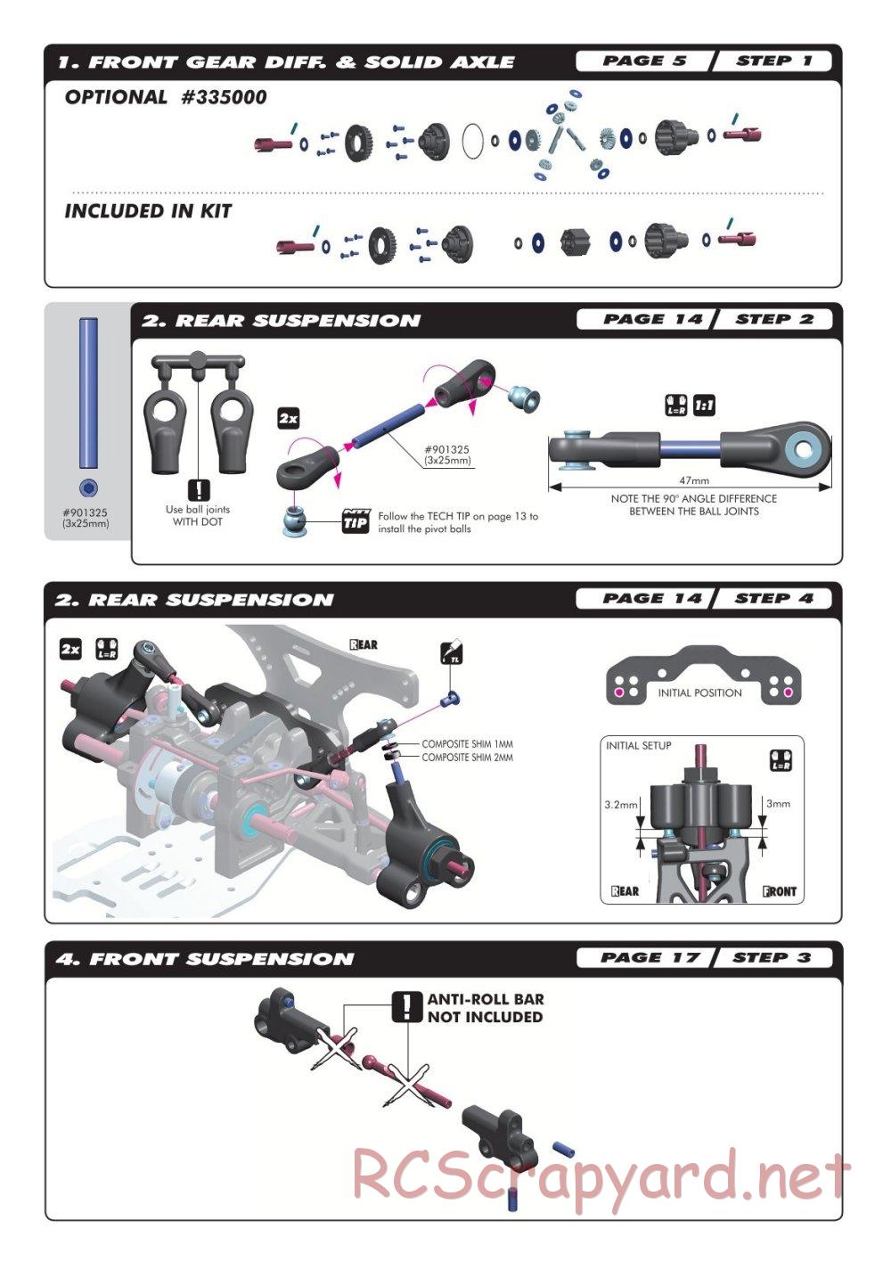 Xray - NT1R Rayser - Supplementary Manual - Page 2