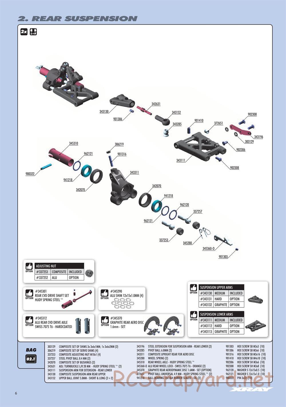 Xray - RX8.2 (2019) - Manual - Page 6
